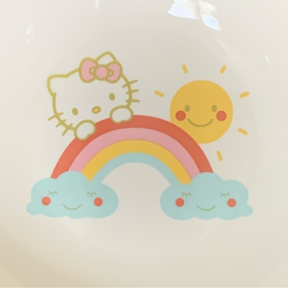 Hello Kitty 45oz Ceramic Bowl Rainbow Sunshine - Picture 2 of 7